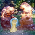 Александровка, парк, медведи на пеньках