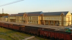 Красноармейск, Вид на вокзал с переходного моста, Современные, Любительские, С высоты