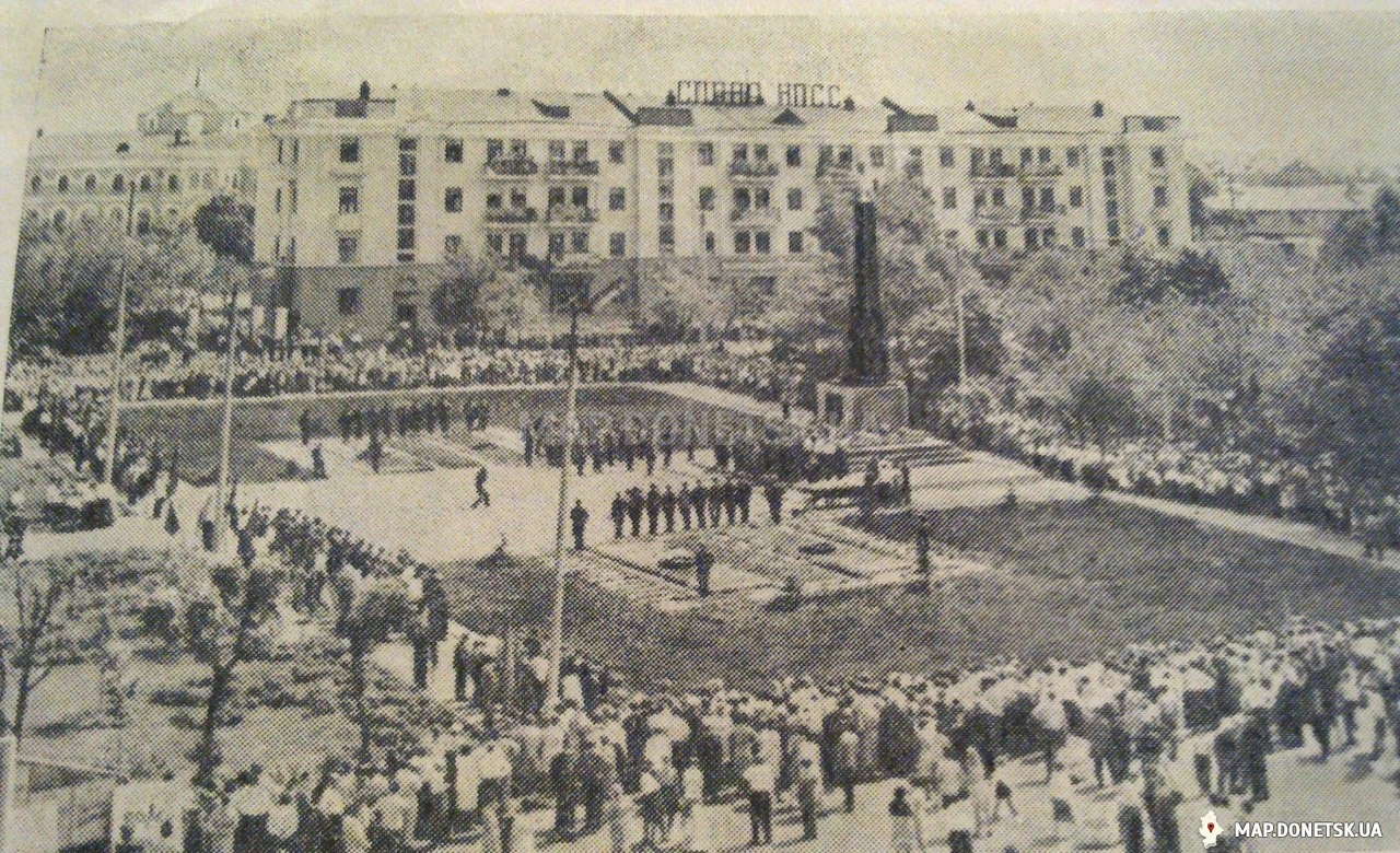 Площадь Ленина, 1969 год, История, Черно-белые, С высоты